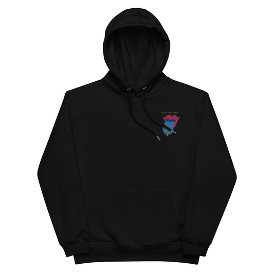 Trippy Space Tongue Embroidered Premium Hoodie