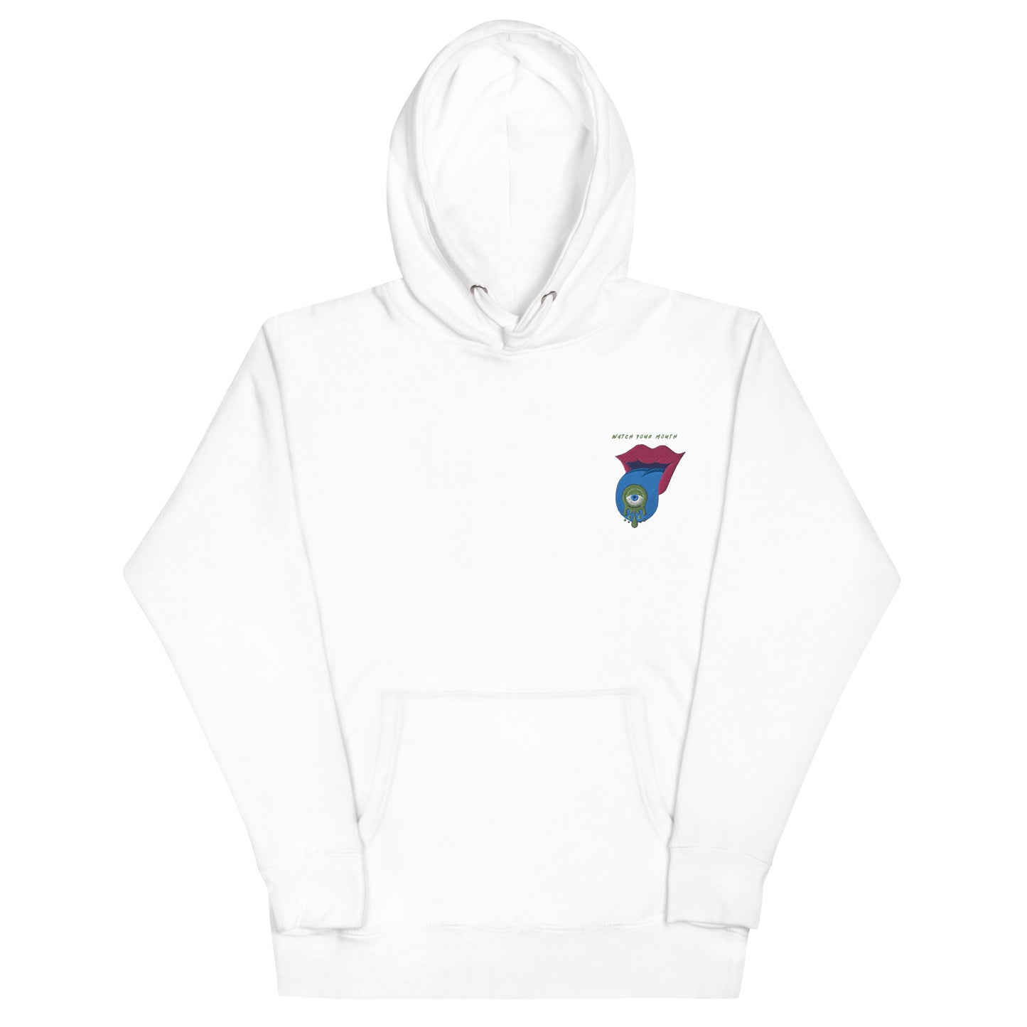 Trippy Space Tongue Embroidered Unisex Hoodie